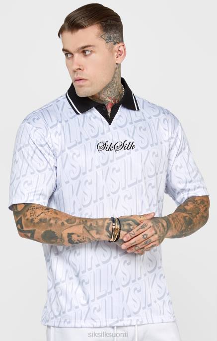 SikSilk valkoinen jalkapallopaita miehet 6LR8380 vaatteet