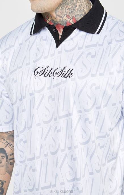 SikSilk valkoinen jalkapallopaita miehet 6LR8380 vaatteet