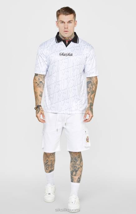 SikSilk valkoinen jalkapallopaita miehet 6LR8380 vaatteet