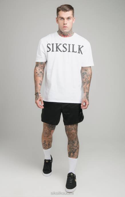 SikSilk valkoinen rento t-paita miehet 6LR8406 vaatteet