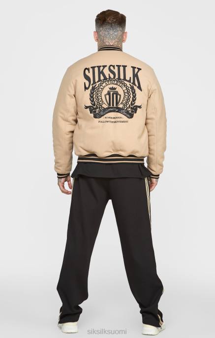 SikSilk ecru-juhlavuoden yliopistotakki miehet 6LR8486 vaatteet