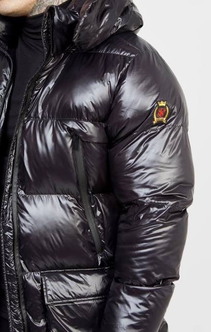 SikSilk musta manageri takki miehet 6LR8497 vaatteet