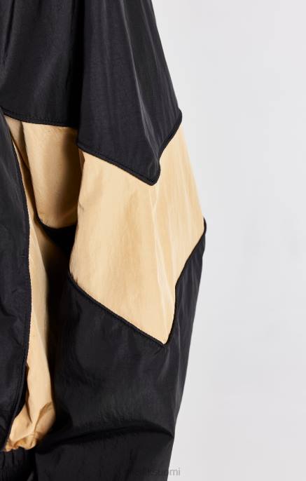 SikSilk musta paneloitu bomber-takki miehet 6LR8468 vaatteet