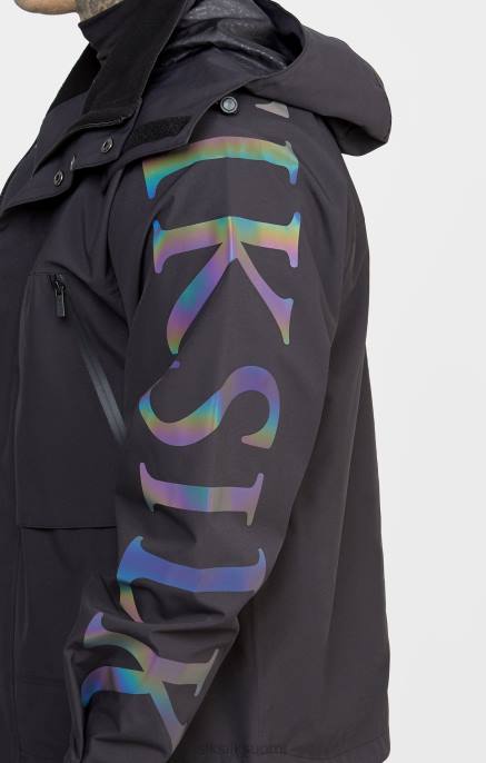 SikSilk musta tekninen takki miehet 6LR8484 vaatteet