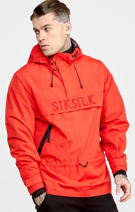 SikSilk punainen päällystakki miehet 6LR8489 vaatteet