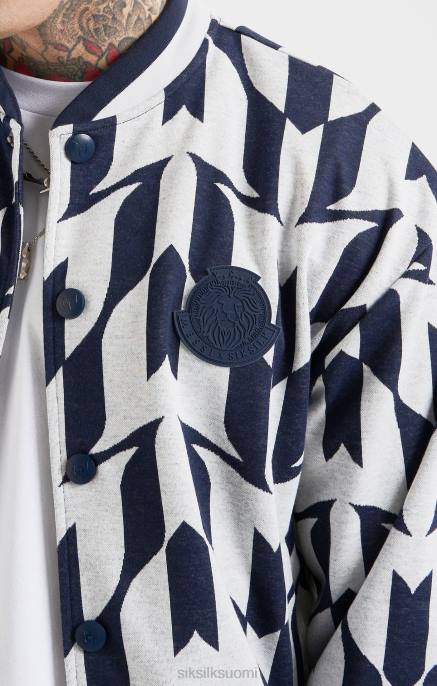 SikSilk x Messin laivaston monogrammipommikone miehet 6LR8498 vaatteet