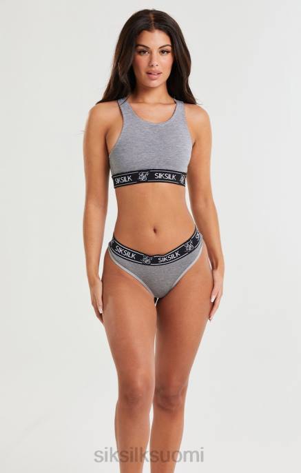 SikSilk harmaa marl racerback bralette naiset 6LR8218 vaatteet