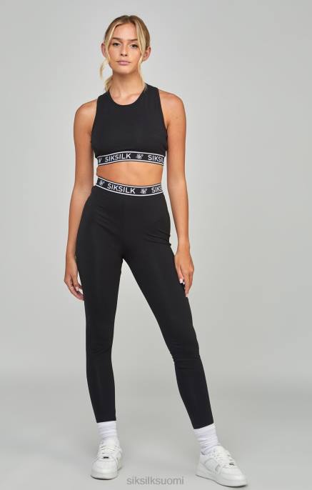 SikSilk musta Essential Tape Bralette naiset 6LR831 vaatteet