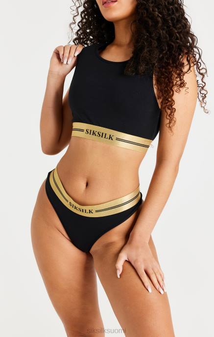 SikSilk musta racerback bralette naiset 6LR8207 vaatteet