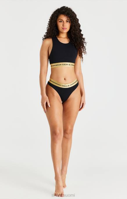 SikSilk musta racerback bralette naiset 6LR8207 vaatteet