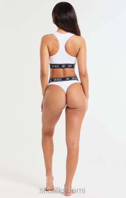 SikSilk valkoinen racerback-ranneke naiset 6LR8223 vaatteet