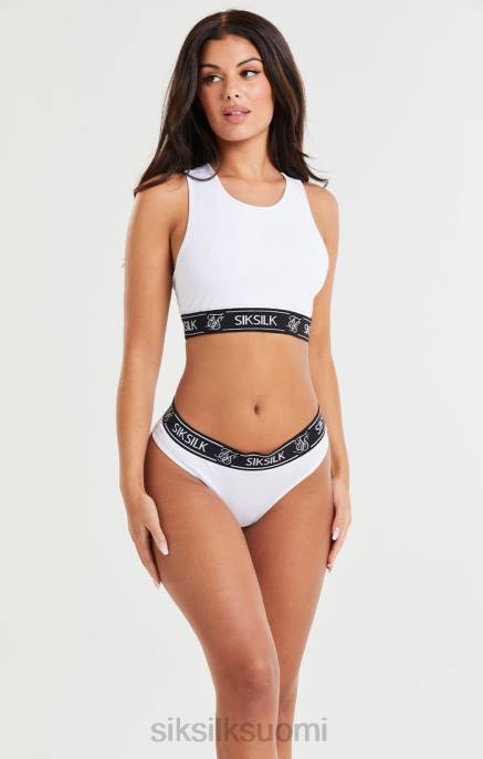 SikSilk musta, valkoinen ja harmaa 3 remmien pakkaus naiset 6LR8224 vaatteet