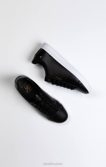 SikSilk musta matalavarttainen rento tennari naiset 6LR8256 jalkineet