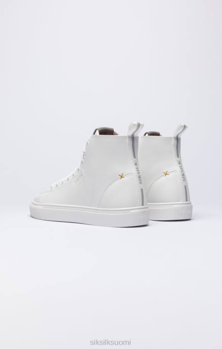 SikSilk valkoinen klassinen korkeavartinen tennari naiset 6LR8257 jalkineet