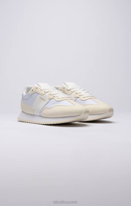 SikSilk valkoinen retro juoksulenkki naiset 6LR8276 jalkineet