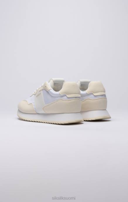 SikSilk valkoinen retro juoksulenkki naiset 6LR8276 jalkineet