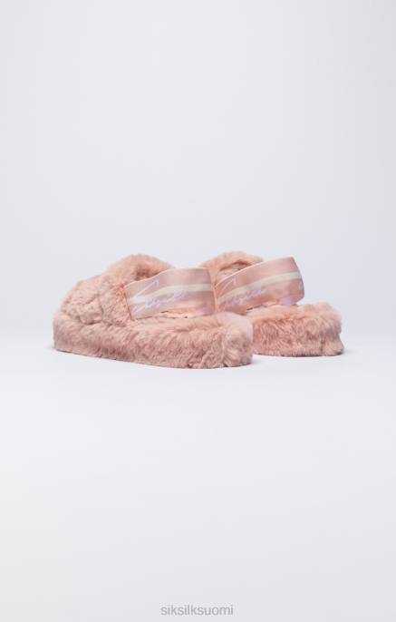 SikSilk vaaleanpunainen pörröinen liukumäki naiset 6LR8274 jalkineet