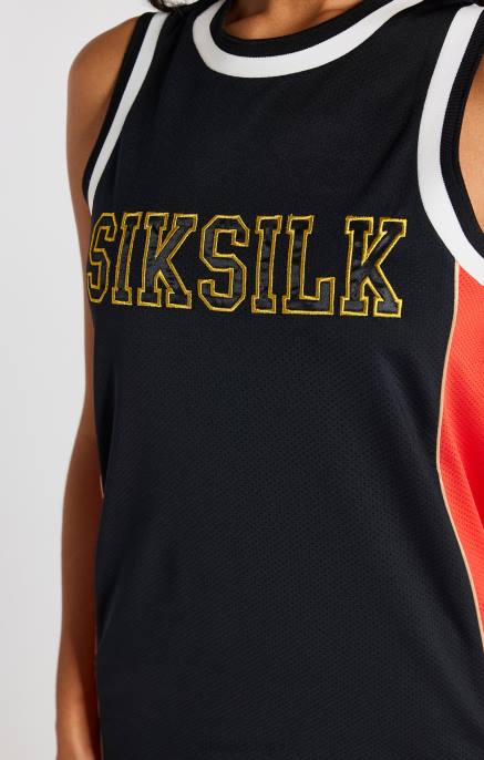 SikSilk musta paneloitu koripallomekko naiset 6LR8147 vaatteet