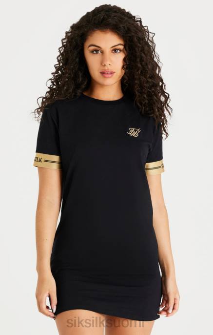SikSilk musta t-paitamekko naiset 6LR8143 vaatteet