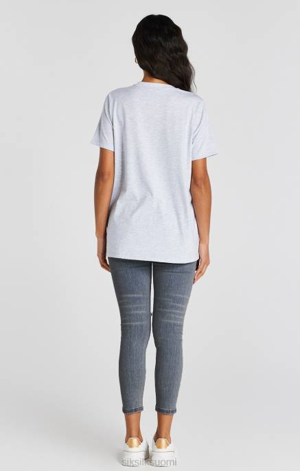 SikSilk blue wash distressed denim jean naiset 6LR8188 vaatteet