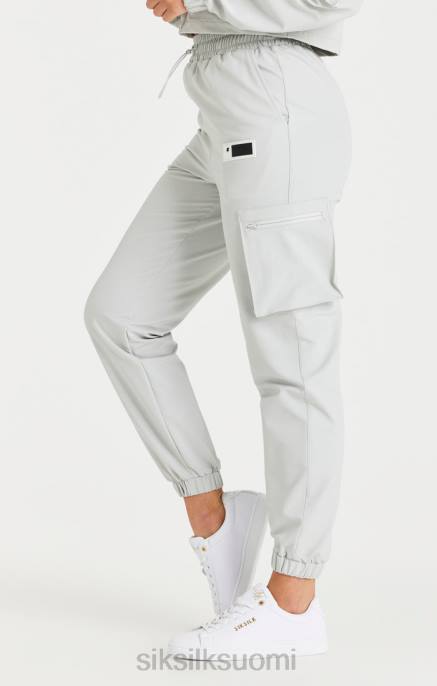 SikSilk harmaat cargo track -housut naiset 6LR8179 vaatteet