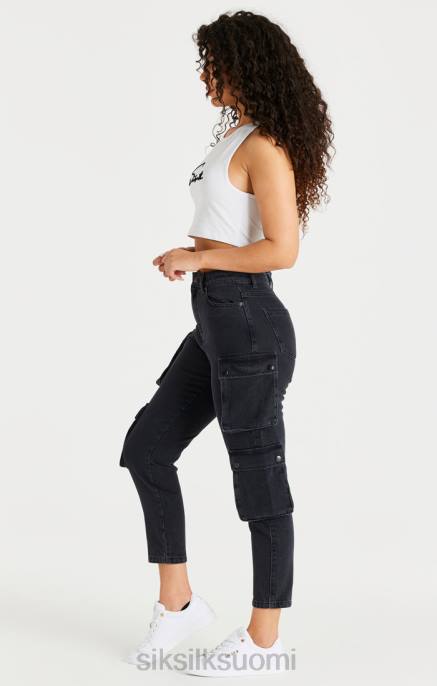 SikSilk mustat farkut naiset 6LR8187 vaatteet