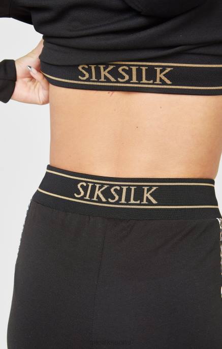 SikSilk mustat leopardikuvioiset housut naiset 6LR8174 vaatteet