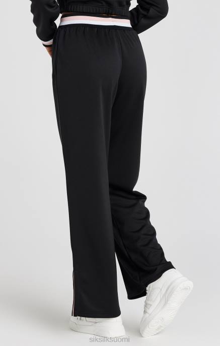 SikSilk mustat varsity-leveät housut naiset 6LR8158 vaatteet