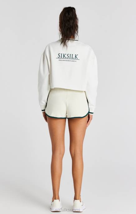 SikSilk ecru crop collegepaita naiset 6LR878 vaatteet