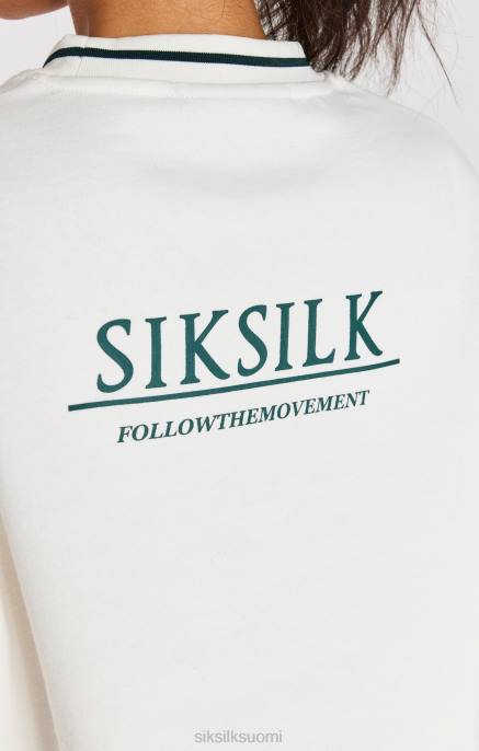 SikSilk ecru crop collegepaita naiset 6LR878 vaatteet