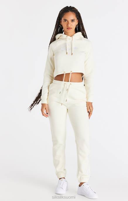 SikSilk ecru-rajattu huppari naiset 6LR886 vaatteet