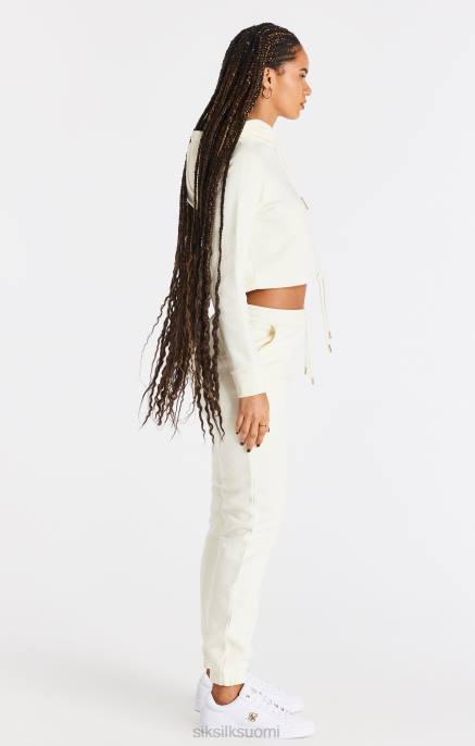 SikSilk ecru-rajattu huppari naiset 6LR886 vaatteet