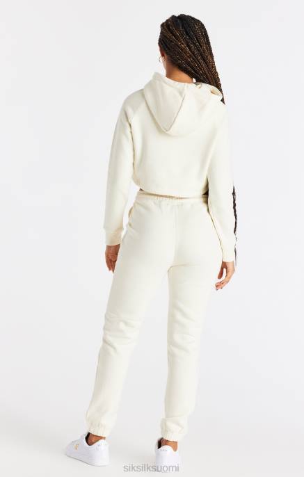 SikSilk ecru-rajattu huppari naiset 6LR886 vaatteet