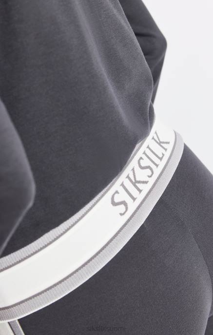 SikSilk harmaa vetoketjullinen toppi naiset 6LR881 vaatteet