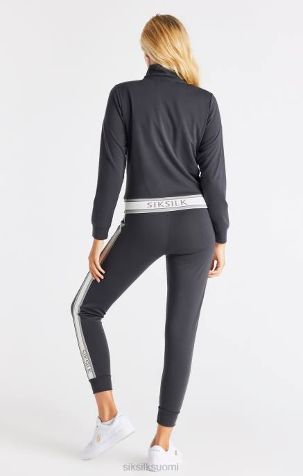 SikSilk harmaa vetoketjullinen toppi naiset 6LR881 vaatteet