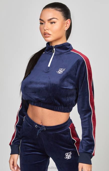 SikSilk laivastonsininen velour-teline naiset 6LR8112 vaatteet
