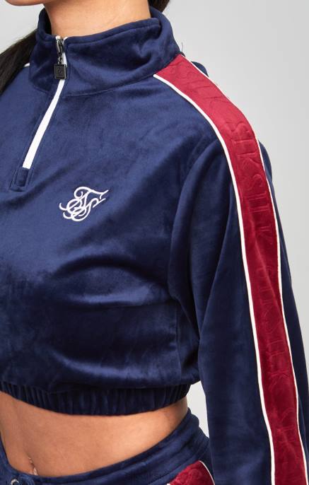 SikSilk laivastonsininen velour-teline naiset 6LR8112 vaatteet