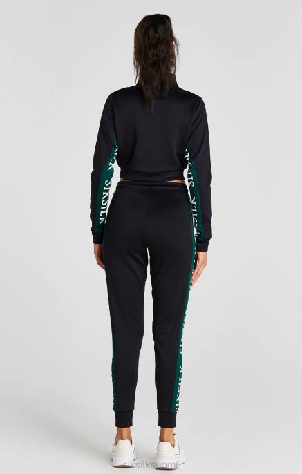 SikSilk musta raitatoppi naiset 6LR874 vaatteet