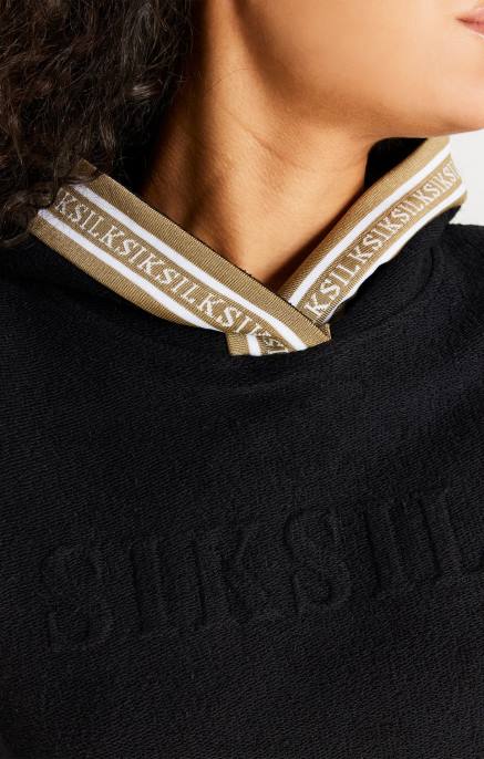 SikSilk musta ylähuppari naiset 6LR8113 vaatteet