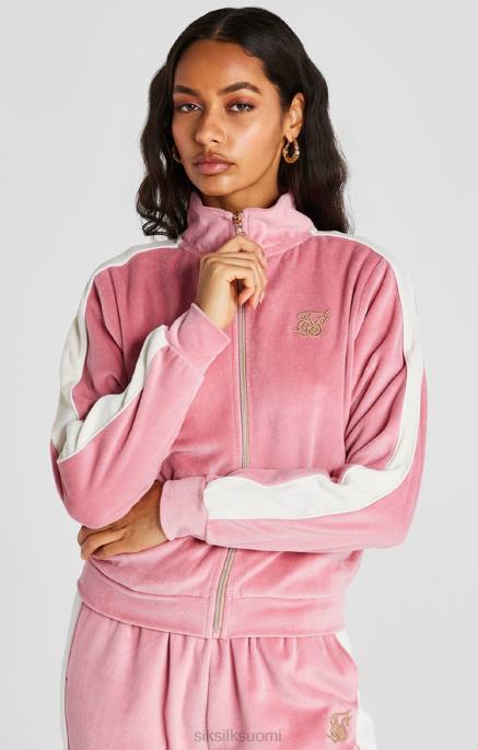SikSilk pinkki velour-ratapaita naiset 6LR8111 vaatteet