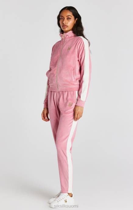 SikSilk pinkki velour-ratapaita naiset 6LR8111 vaatteet