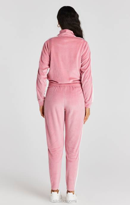 SikSilk pinkki velour-ratapaita naiset 6LR8111 vaatteet
