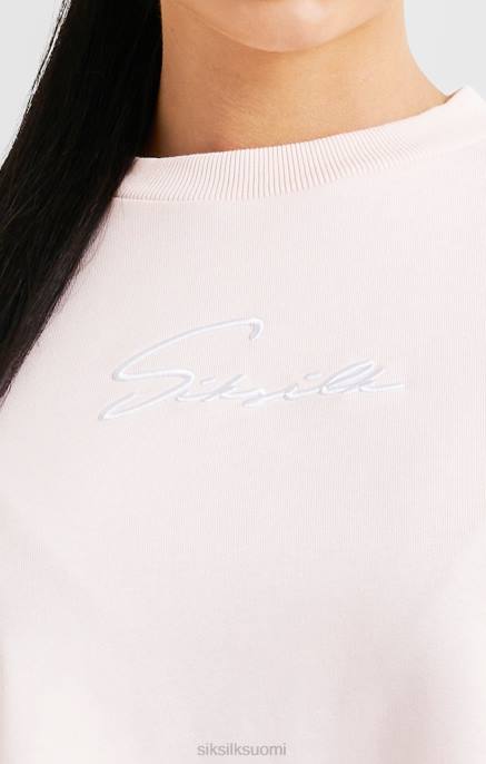 SikSilk vaaleanpunainen signature collegepaita naiset 6LR883 vaatteet
