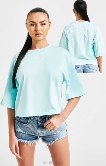 SikSilk aqua-merkkinen crop t-paita naiset 6LR860 vaatteet