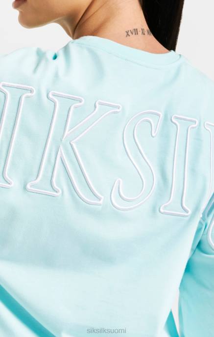 SikSilk aqua-merkkinen crop t-paita naiset 6LR860 vaatteet