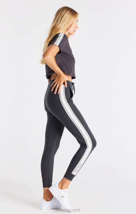 SikSilk harmaa crop t-paita naiset 6LR830 vaatteet