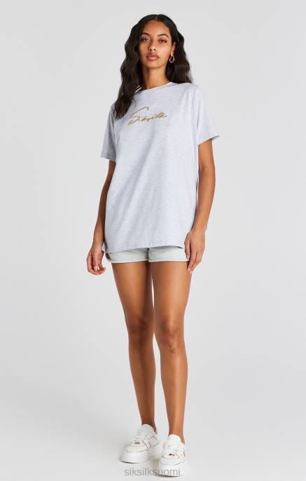 SikSilk harmaamerelli-merkkinen poikaystävän t-paita naiset 6LR848 vaatteet