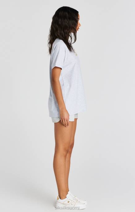 SikSilk harmaamerelli-merkkinen poikaystävän t-paita naiset 6LR848 vaatteet