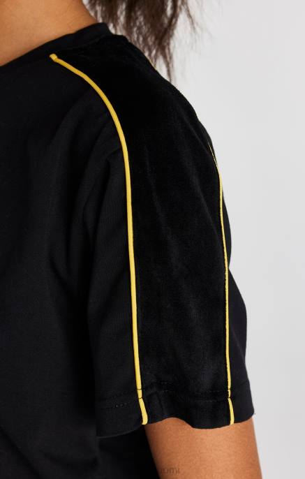 SikSilk musta t-paita naiset 6LR849 vaatteet