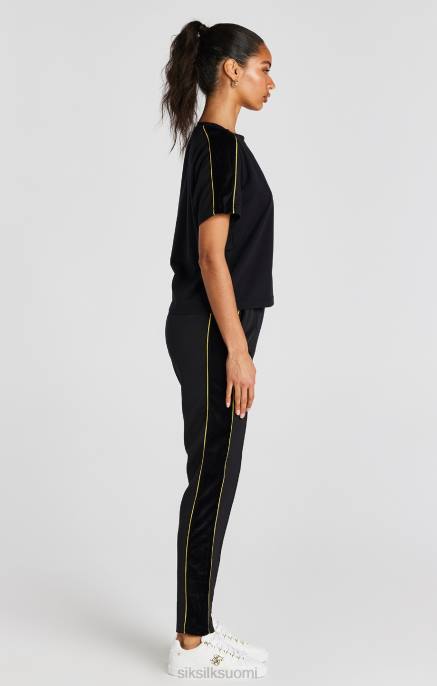 SikSilk musta t-paita naiset 6LR849 vaatteet